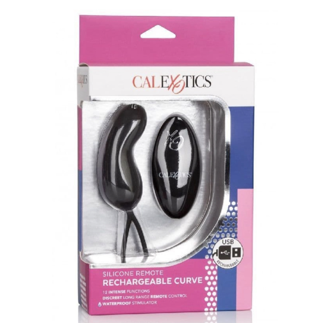 Calexotics Silicone Remote Rechargeable Curve Vibrator